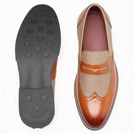 Men’s Oxford Panel Dress Loafers