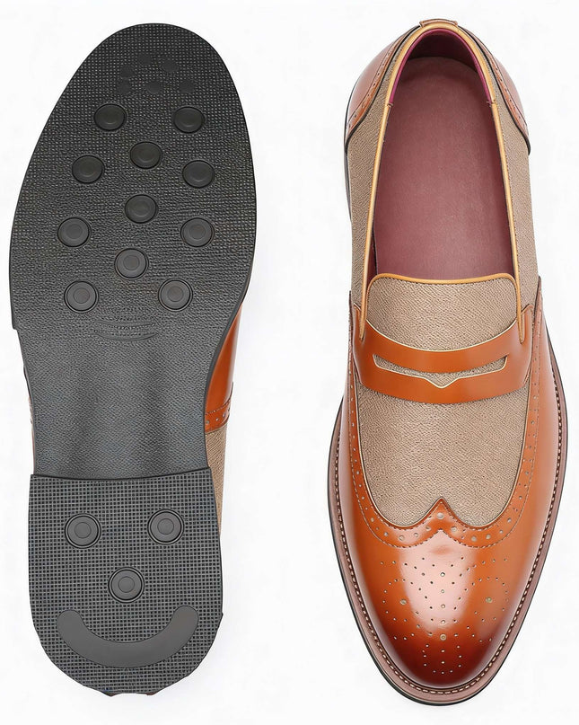 Men’s Oxford Panel Dress Loafers
