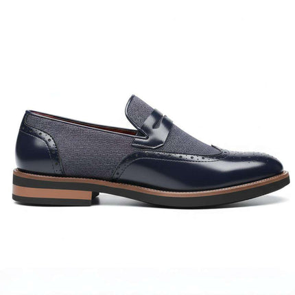 Men’s Oxford Panel Dress Loafers