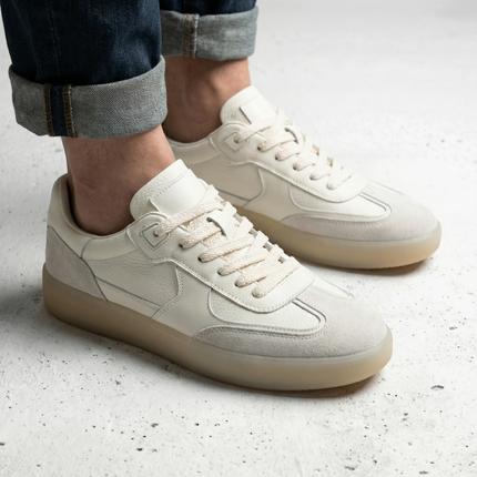 Men’s Panelled Lace-Up Sneakers