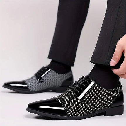 Men’s Patterned Knit Oxford Shoes