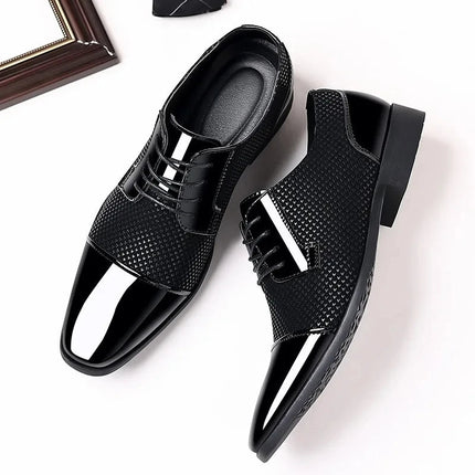 Men’s Patterned Knit Oxford Shoes