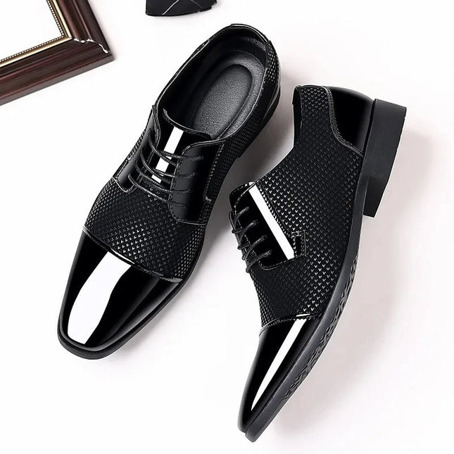Men’s Patterned Knit Oxford Shoes
