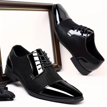 Men’s Patterned Knit Oxford Shoes