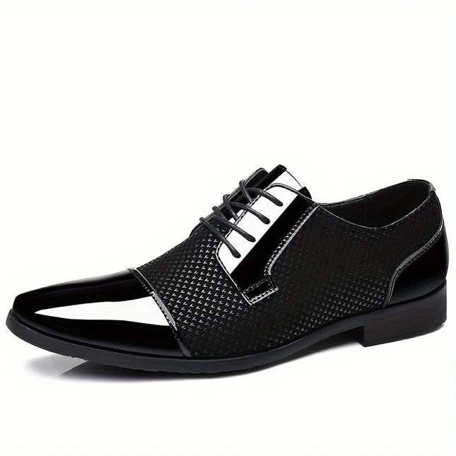 Men’s Patterned Knit Oxford Shoes