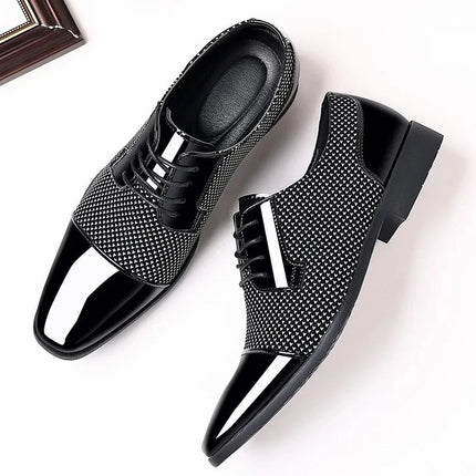 Men’s Patterned Knit Oxford Shoes