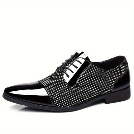 Men’s Patterned Knit Oxford Shoes