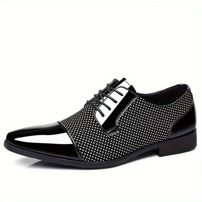 Men’s Patterned Knit Oxford Shoes