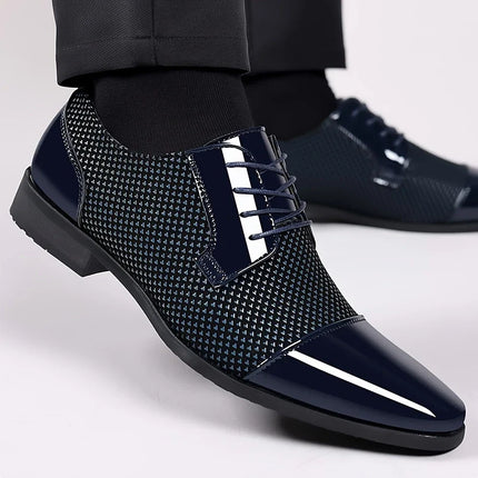Men’s Patterned Knit Oxford Shoes