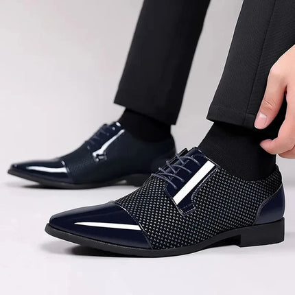 Men’s Patterned Knit Oxford Shoes