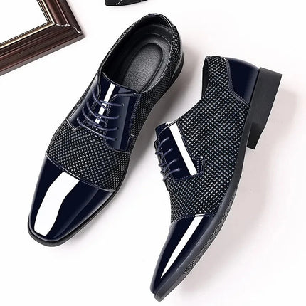 Men’s Patterned Knit Oxford Shoes