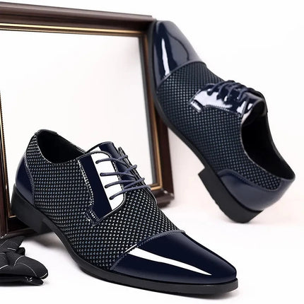 Men’s Patterned Knit Oxford Shoes