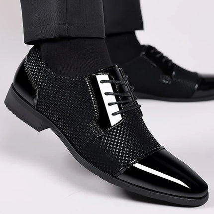 Men’s Patterned Knit Oxford Shoes