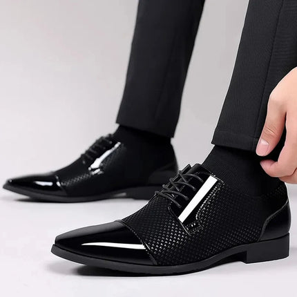 Men’s Patterned Knit Oxford Shoes