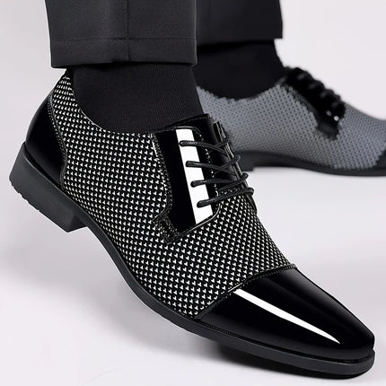 Men’s Patterned Knit Oxford Shoes