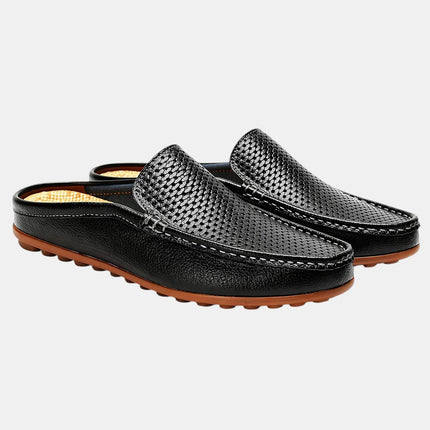 Men’s Perforated Slip-On Driving Mules