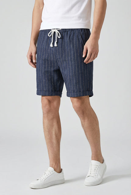 Men’s Pinstripe Drawstring Shorts