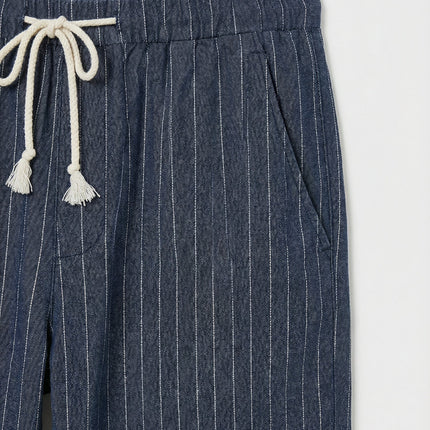 Men’s Pinstripe Drawstring Shorts