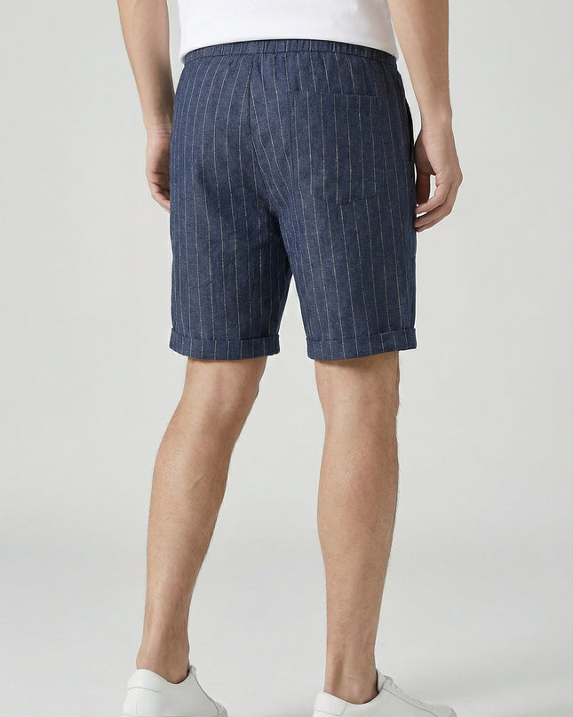 Men’s Pinstripe Drawstring Shorts