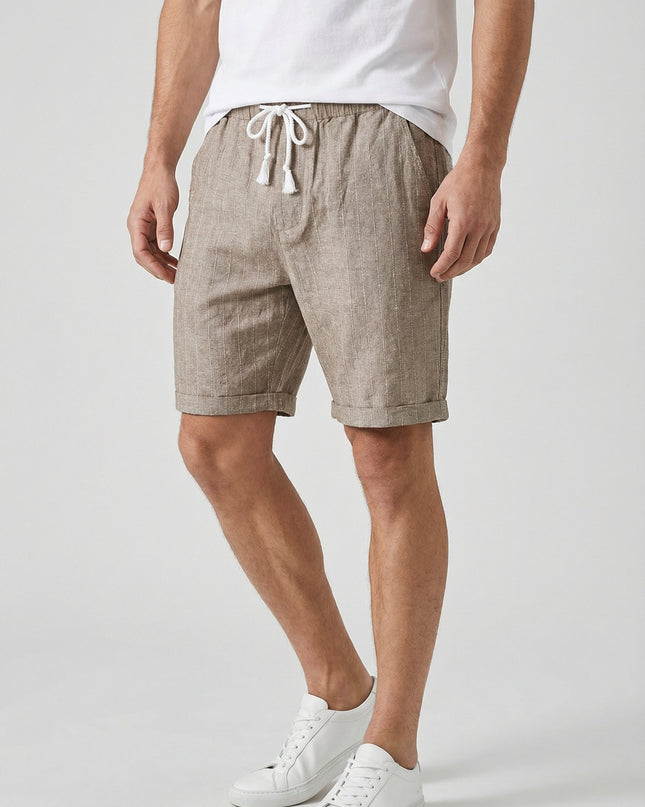 Men’s Pinstripe Drawstring Shorts