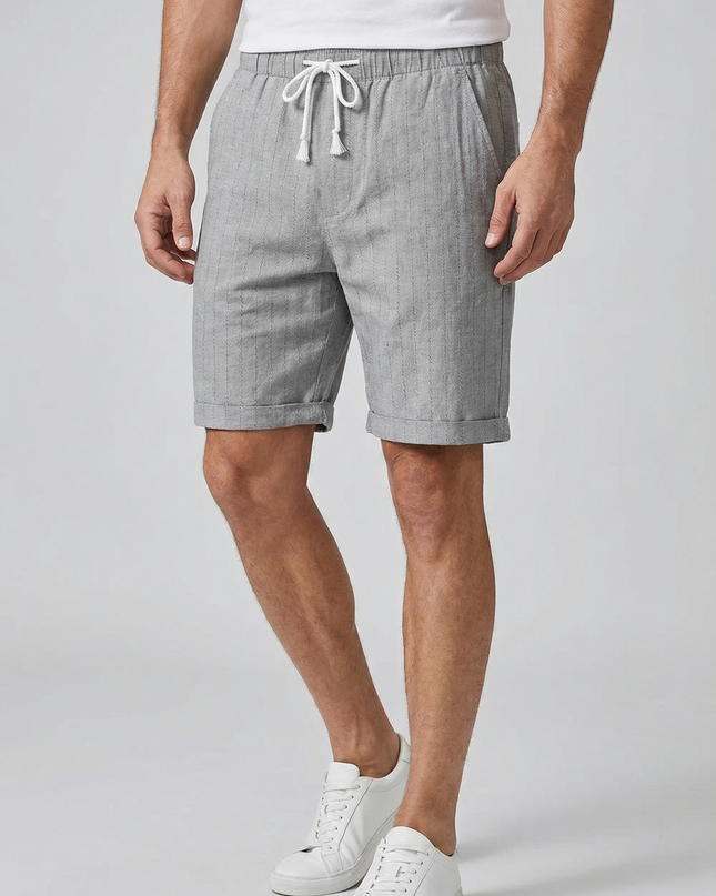 Men’s Pinstripe Drawstring Shorts
