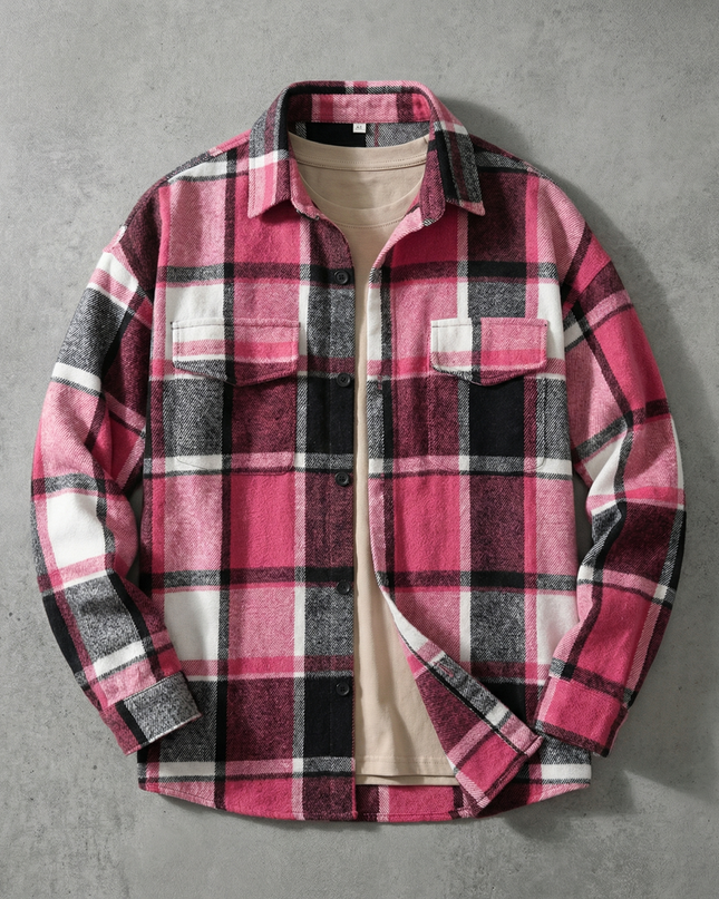Men’s Plaid Shirt Jacket