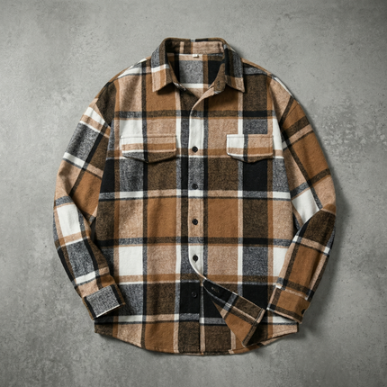 Men’s Plaid Shirt Jacket