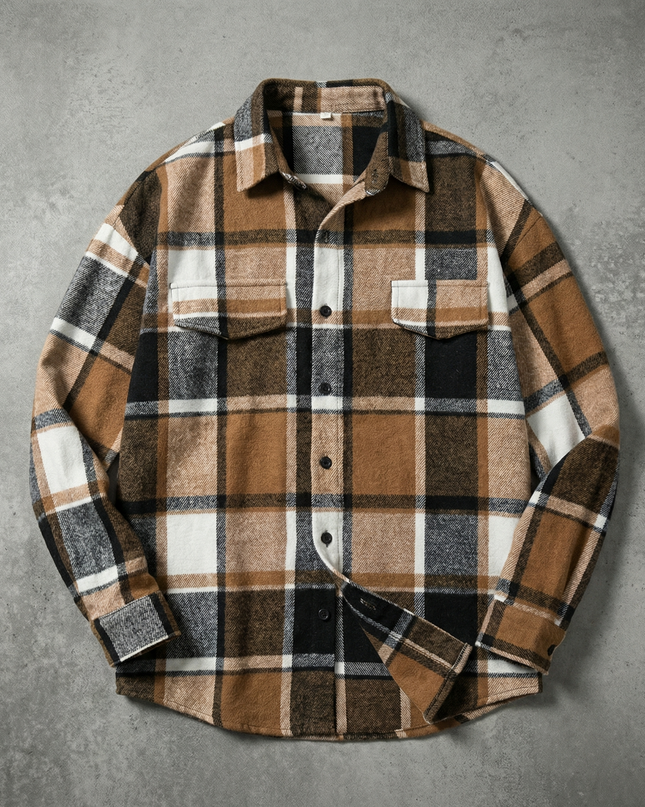 Men’s Plaid Shirt Jacket