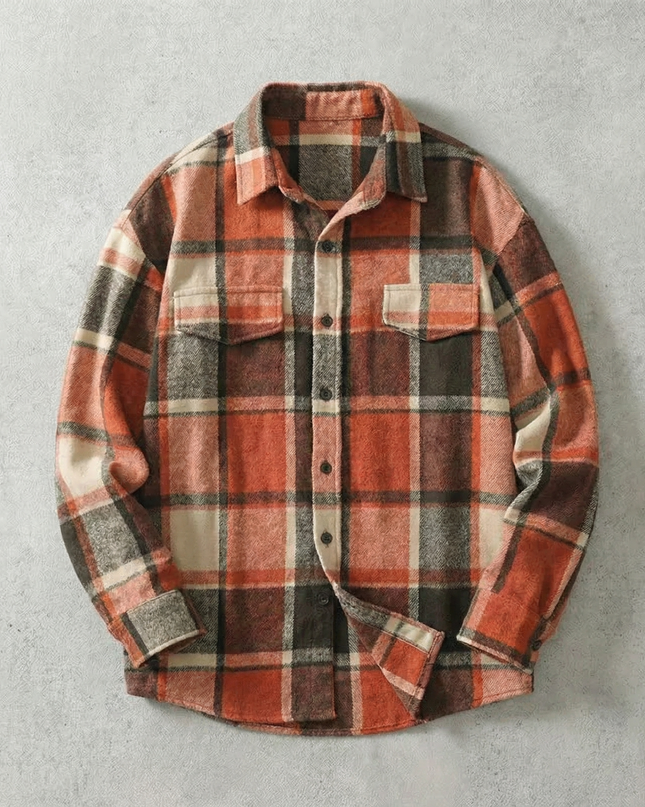 Men’s Plaid Shirt Jacket