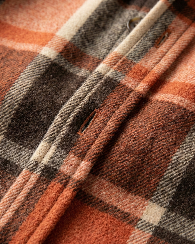 Men’s Plaid Shirt Jacket