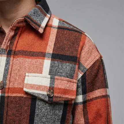 Men’s Plaid Shirt Jacket