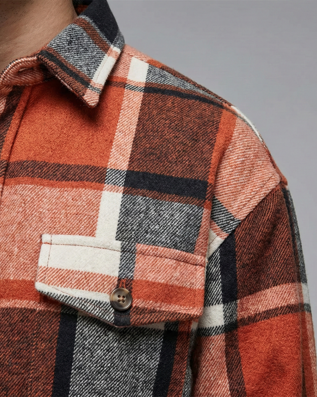 Men’s Plaid Shirt Jacket