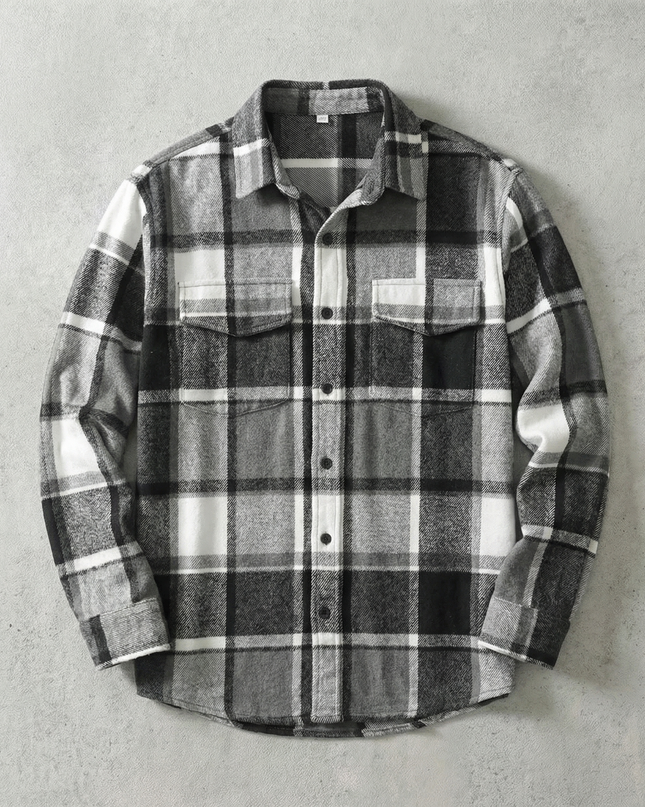 Men’s Plaid Shirt Jacket