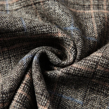 Men’s Plaid Two-Button Blazer