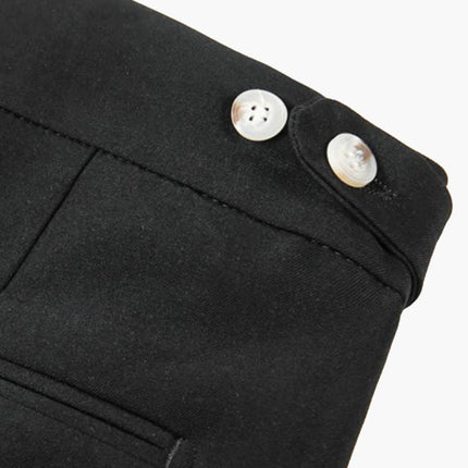 Men’s Pleated Buckle Waist Shorts