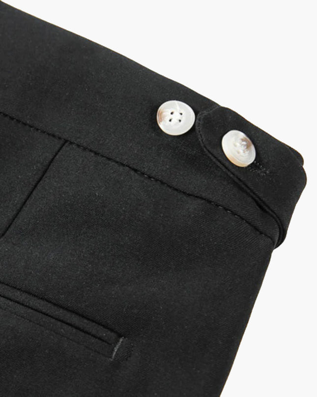 Men’s Pleated Buckle Waist Shorts