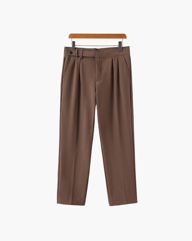Men’s Pleated High Waist Pantalon