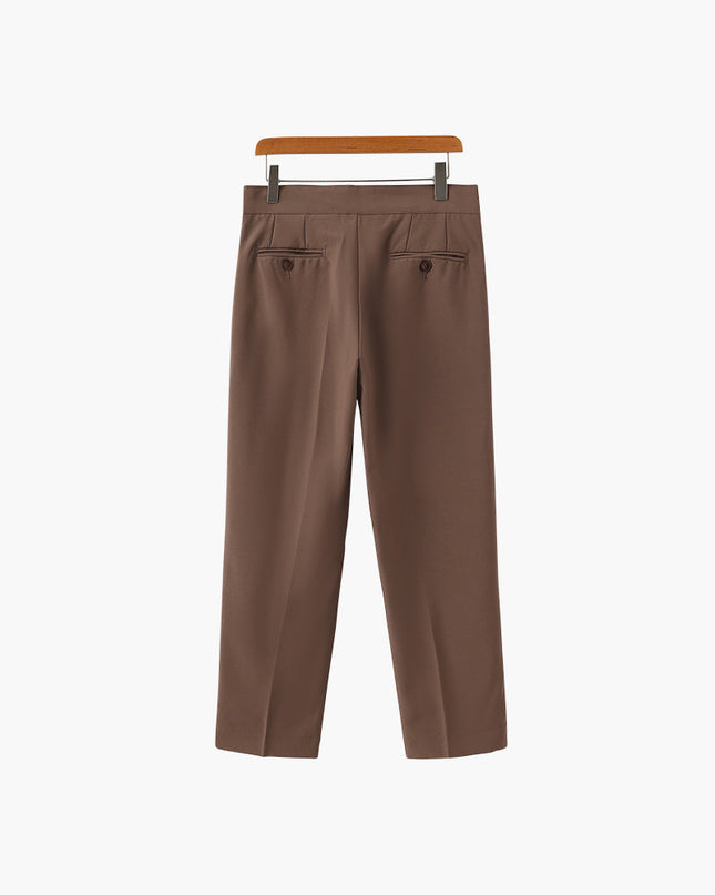 Men’s Pleated High Waist Pantalon