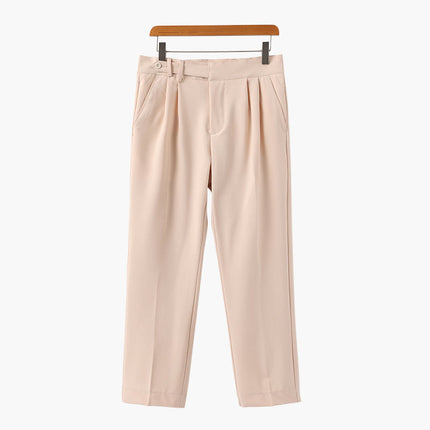 Men’s Pleated High Waist Pantalon