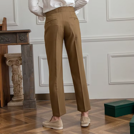 Men’s Pleated Tapered Trousers