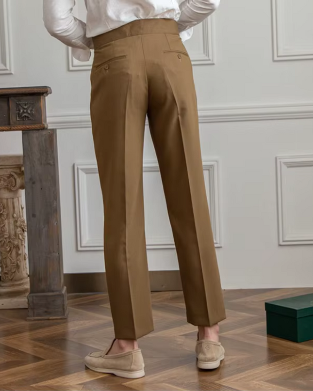 Men’s Pleated Tapered Trousers