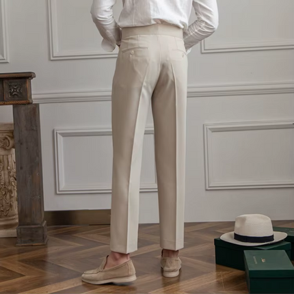 Men’s Pleated Tapered Trousers