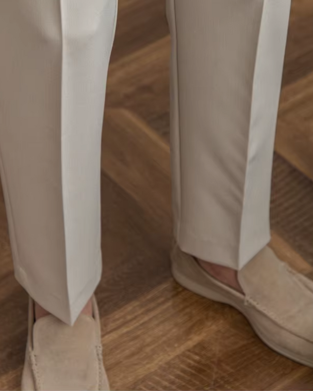Men’s Pleated Tapered Trousers