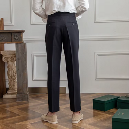 Men’s Pleated Tapered Trousers