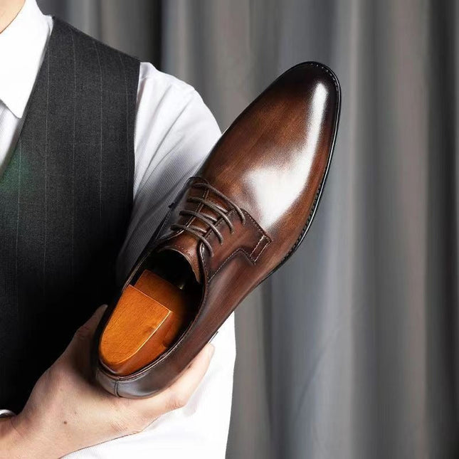 Men’s Polished Lace-Up Oxford Shoes