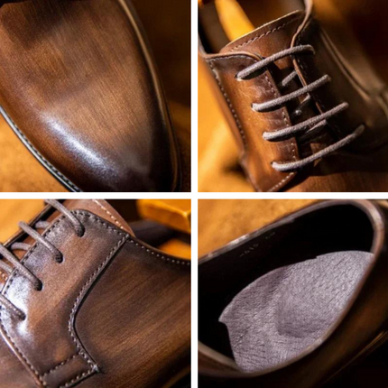 Men’s Polished Lace-Up Oxford Shoes