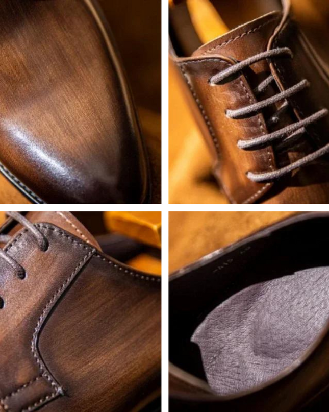 Men’s Polished Lace-Up Oxford Shoes