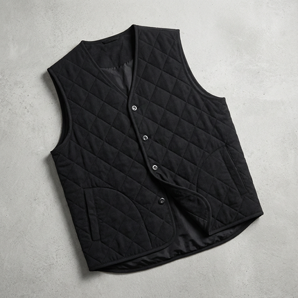 Men’s Quilted Snap Vest