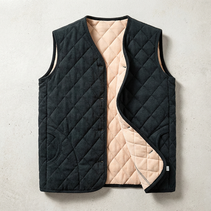 Men’s Quilted Snap Vest