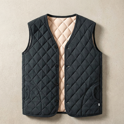 Men’s Quilted Snap Vest